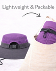 KIDS PURPLE Unisex Wide Brim Hat