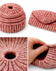 Rosè Ponytail Beanie