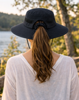BLACK Unisex Wide Brim Hat