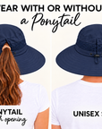 MIDNIGHT BLUE Unisex Wide Brim Hat