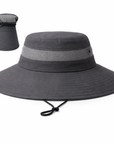 CHARCOAL Unisex Wide Brim Hat