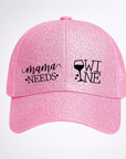 MAMA NEEDS WINE π· Ponytail Cap