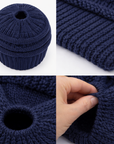 NAVY Ponytail Beanie