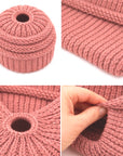 BLUSH Ponytail Beanie