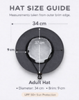 CHARCOAL Unisex Wide Brim Hat