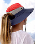NAVY RED Unisex Wide Brim Hat ($20 CLEARANCE)