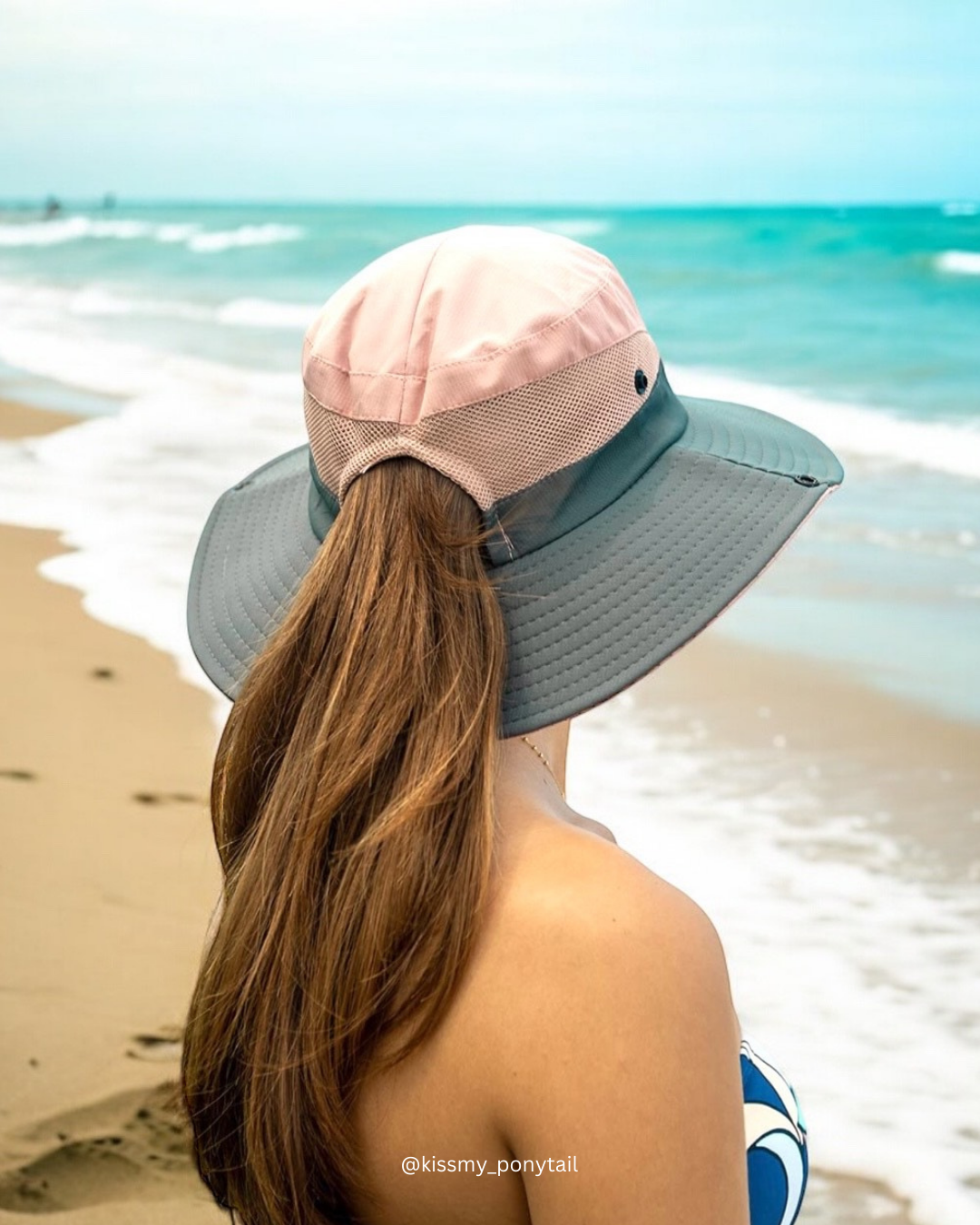 PINK Unisex Wide Brim Hat – KissMyPonytail - Main Image