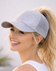 SILVER Glitter Ponytail Cap ($10 Clearance)