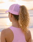 PINK Plain Ponytail Cap