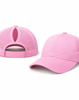 PINK Plain Ponytail Cap