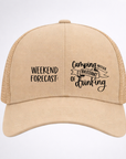 CAMPING π WITH A CHANCE OF DRINKING Ponytail Cap