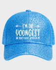 I’M THE YOUNGEST Ponytail Cap
