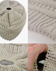 BEIGE Ponytail Beanie