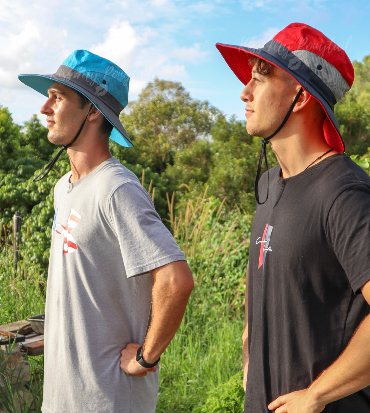 BLUE Unisex Wide Brim Hat
