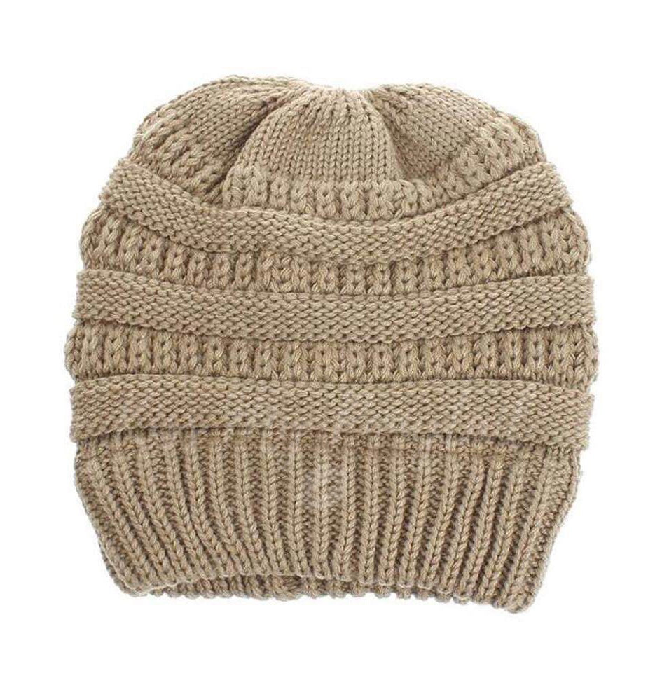 LATTE Ponytail Beanie