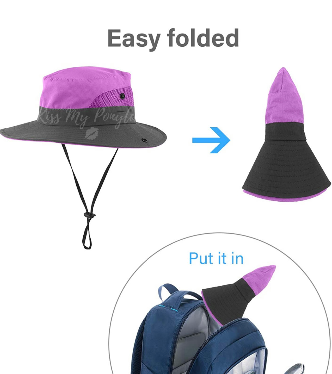 PURPLE Unisex Wide Brim Hat
