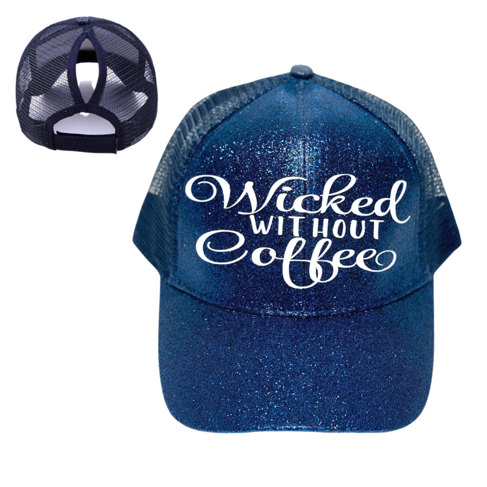 WICKED WITHOUT COFFEE ☕ Ponytail Cap