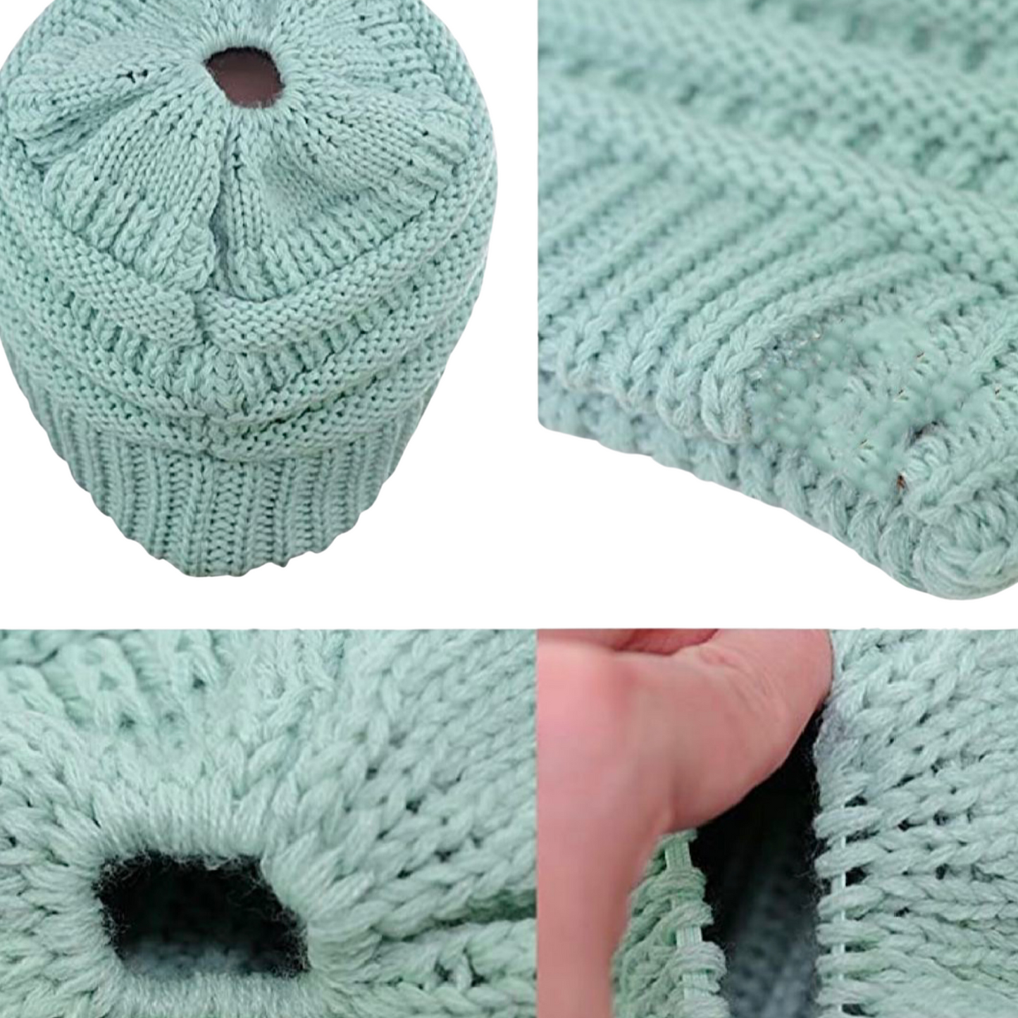 MINT Ponytail Beanie