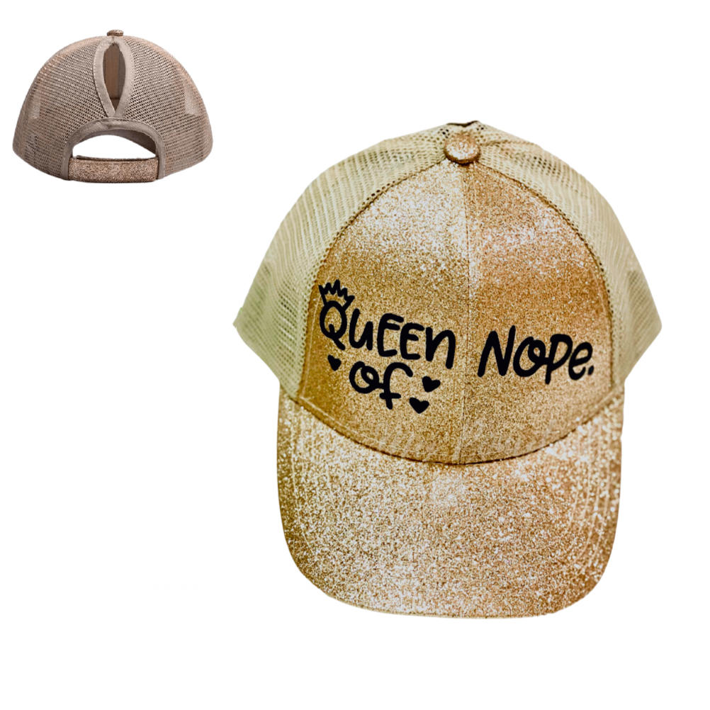 QUEEN OF NOPE Ponytail Cap