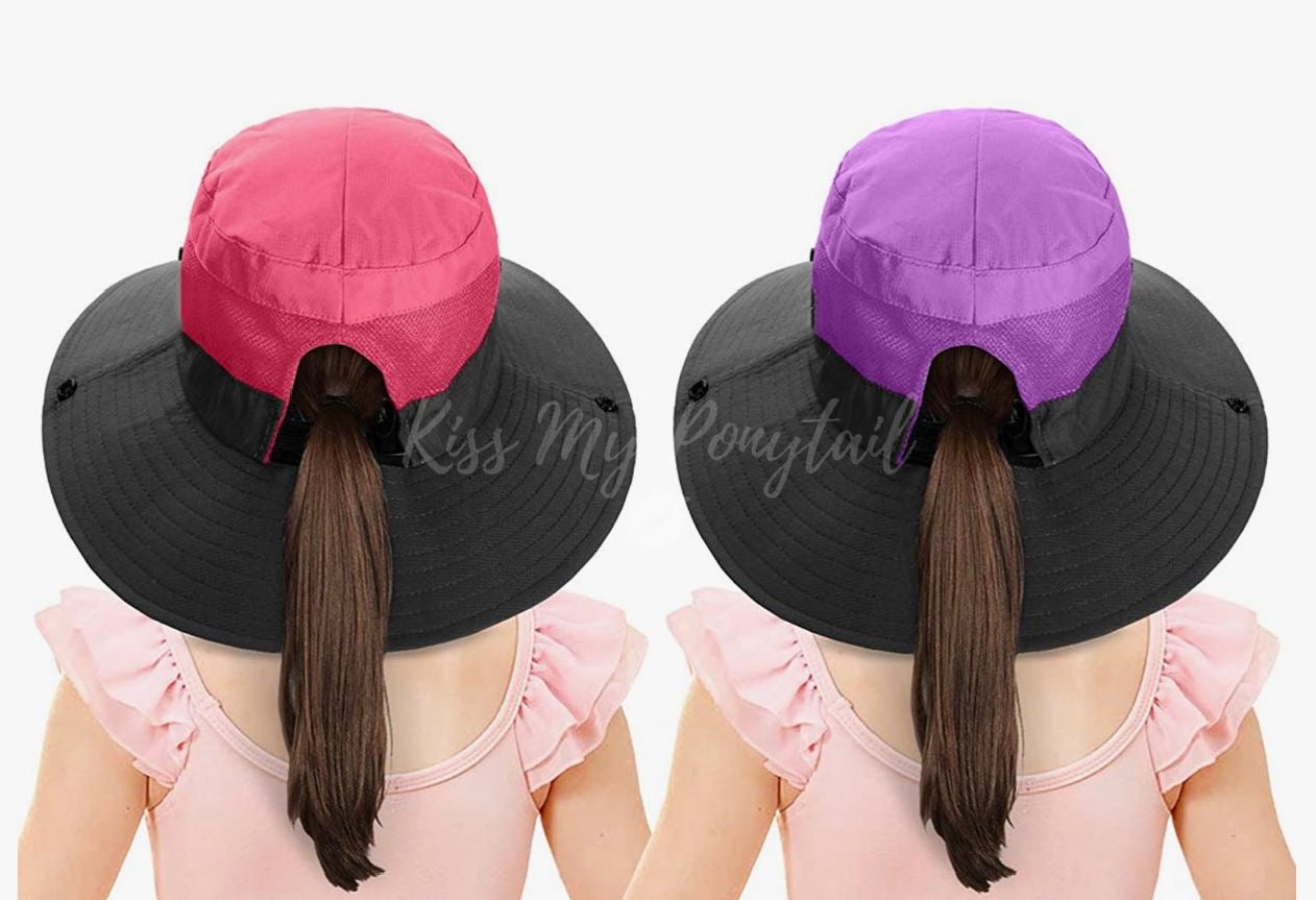 KIDS PURPLE Unisex Wide Brim Hat