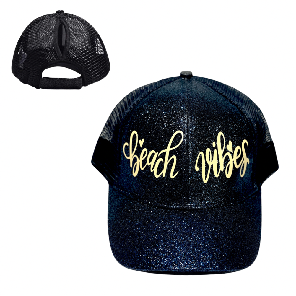 BEACH 🏖 VIBES Ponytail Cap
