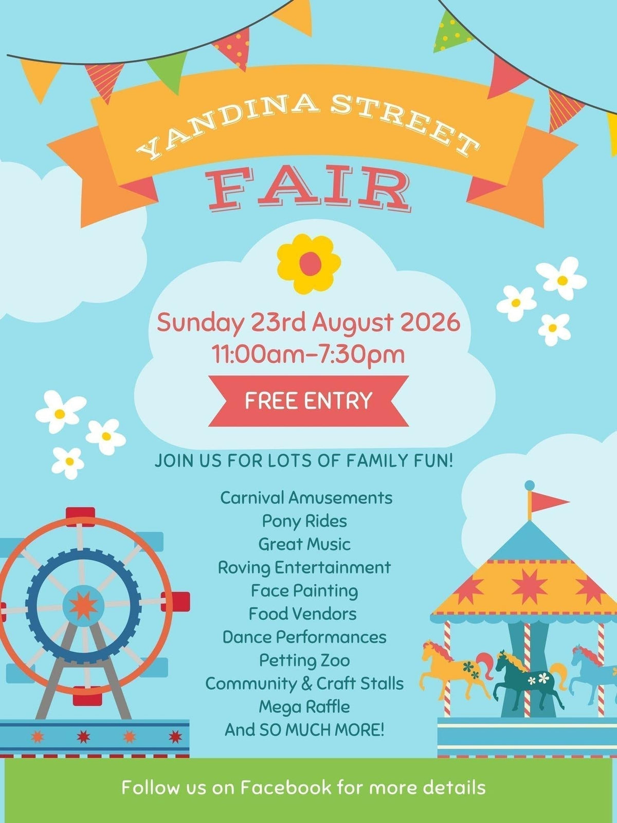 Yandina Street Fair | 23 August, 2026