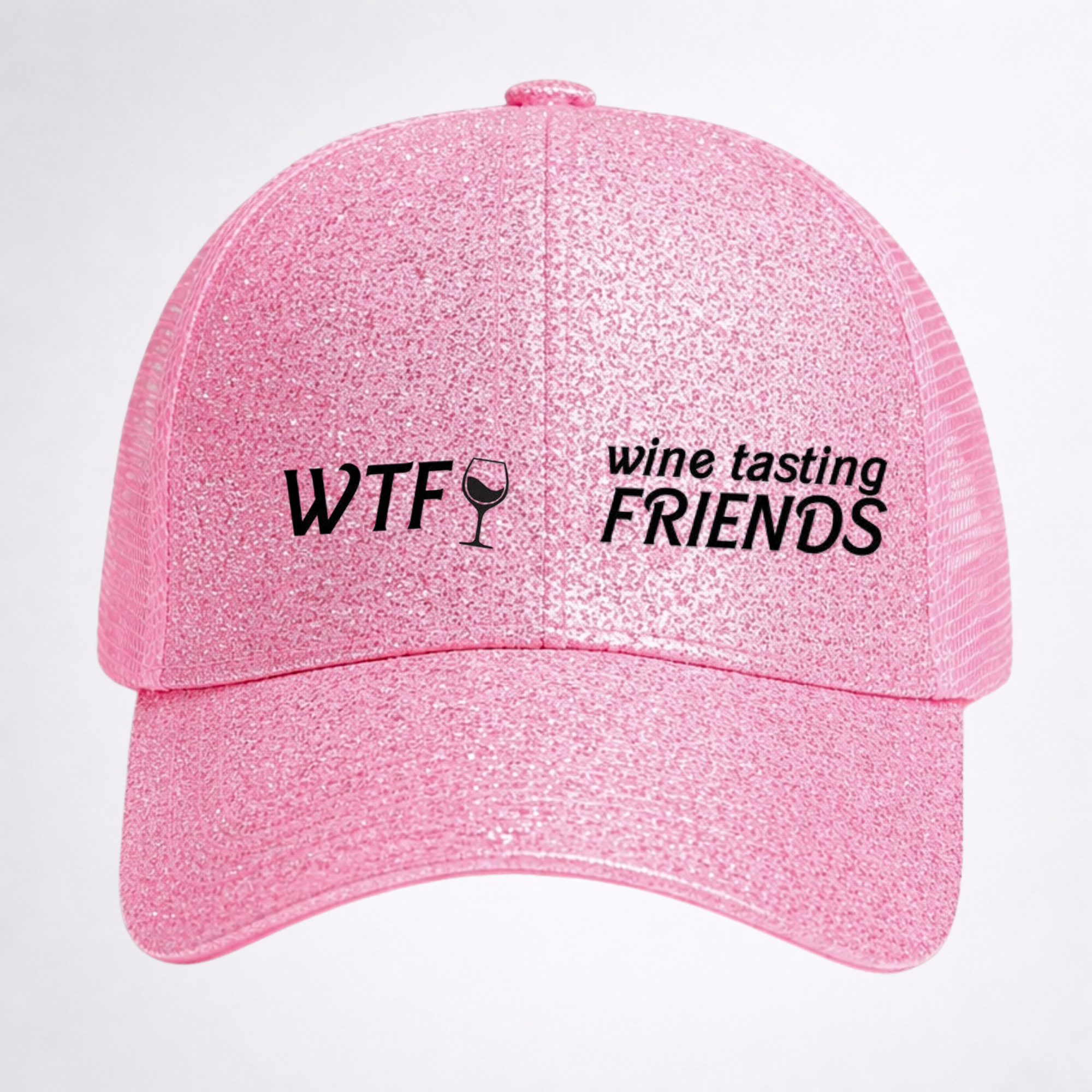 WTF 🍷 WINE TASTING FRIENDS Ponytail Cap