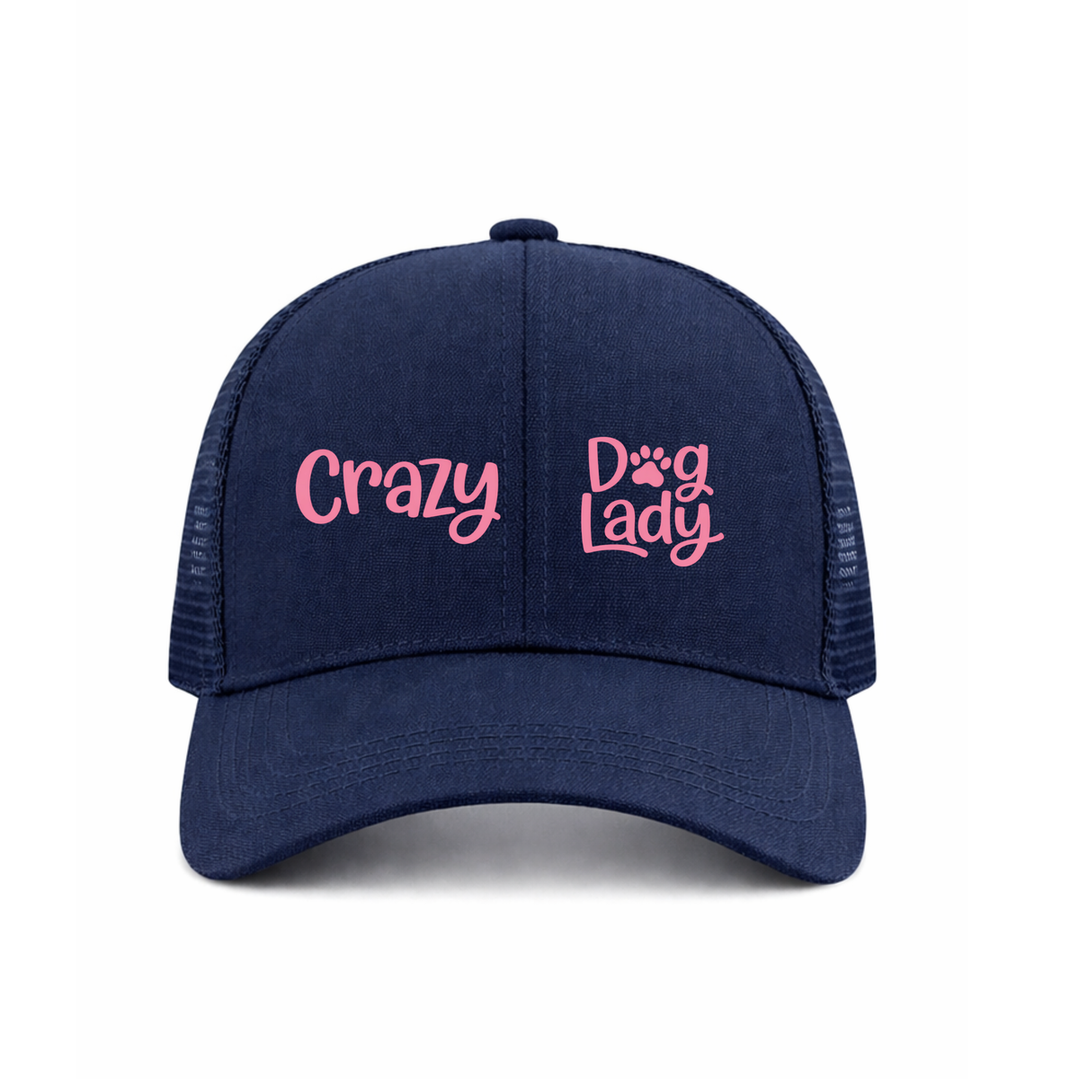CRAZY DOG 🐶 LADY Ponytail Cap