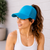 Peacock Blue Ponytail Cap