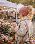 BLUSH Ponytail Beanie