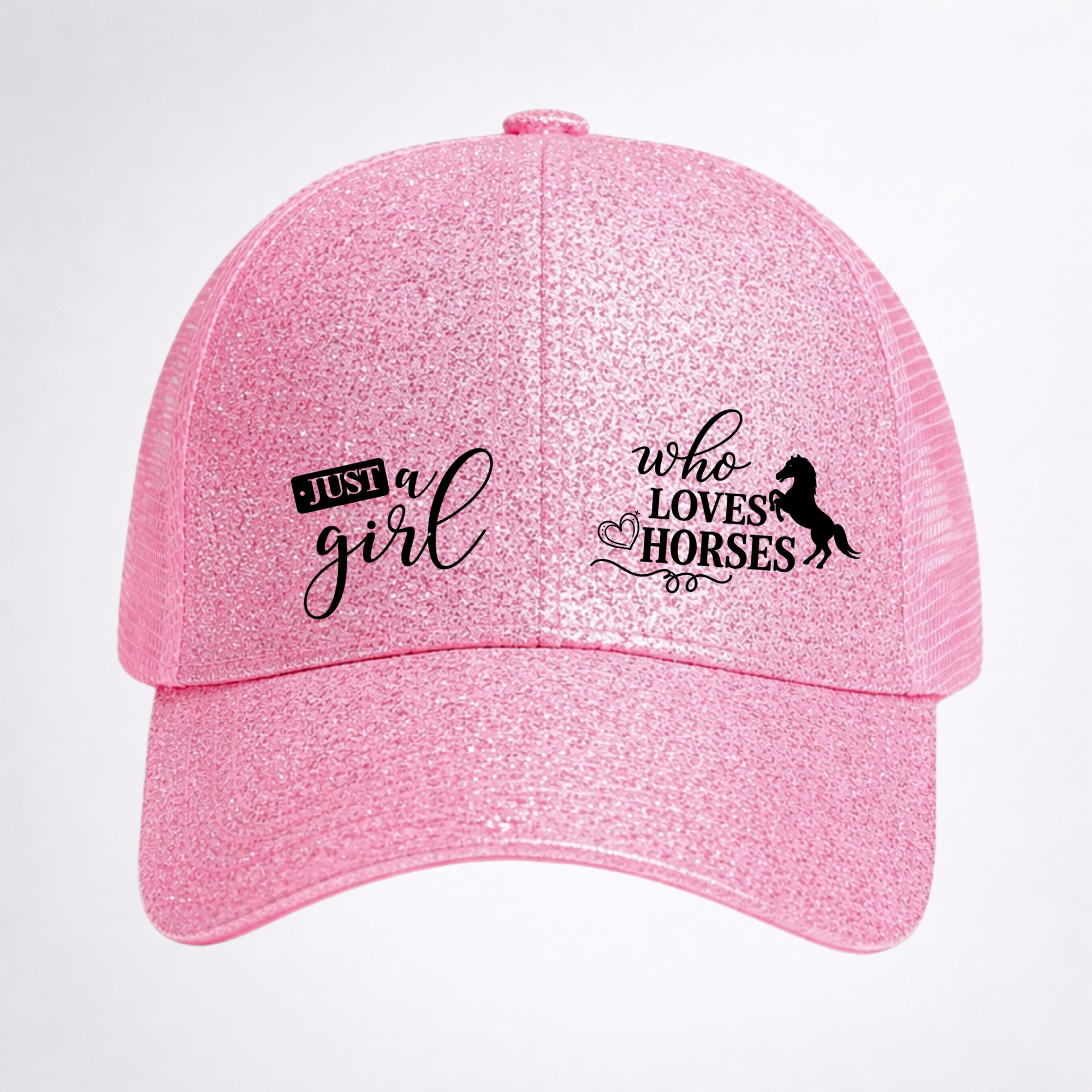 JUST A GIRL WHO LOVES HORSES 🐴 Ponytail Cap