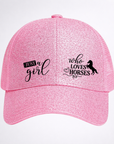 JUST A GIRL WHO LOVES HORSES 🐴 Ponytail Cap