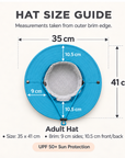 ISLAND BLUE Unisex Wide Brim Hat