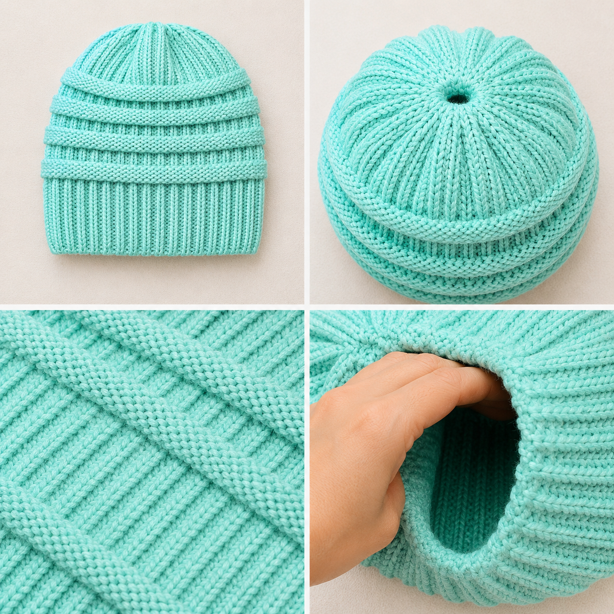 MINT Ponytail Beanie