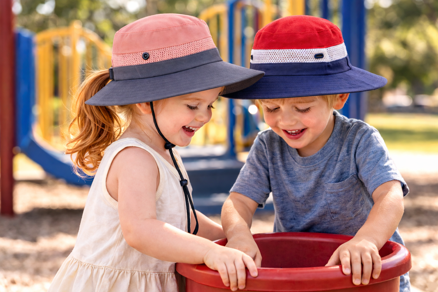 KIDS PINK Unisex Wide Brim Hat