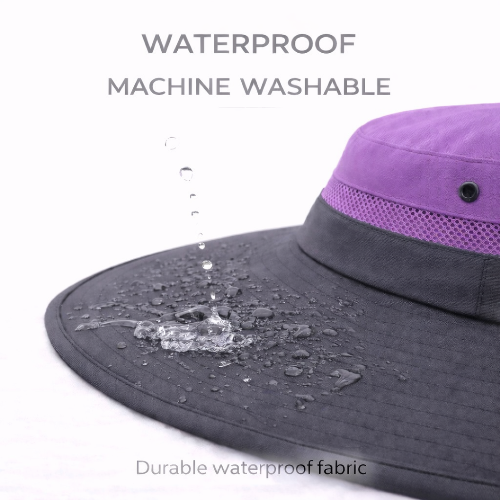 KIDS PURPLE Unisex Wide Brim Hat