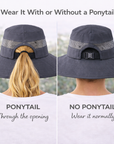 CHARCOAL Unisex Wide Brim Hat
