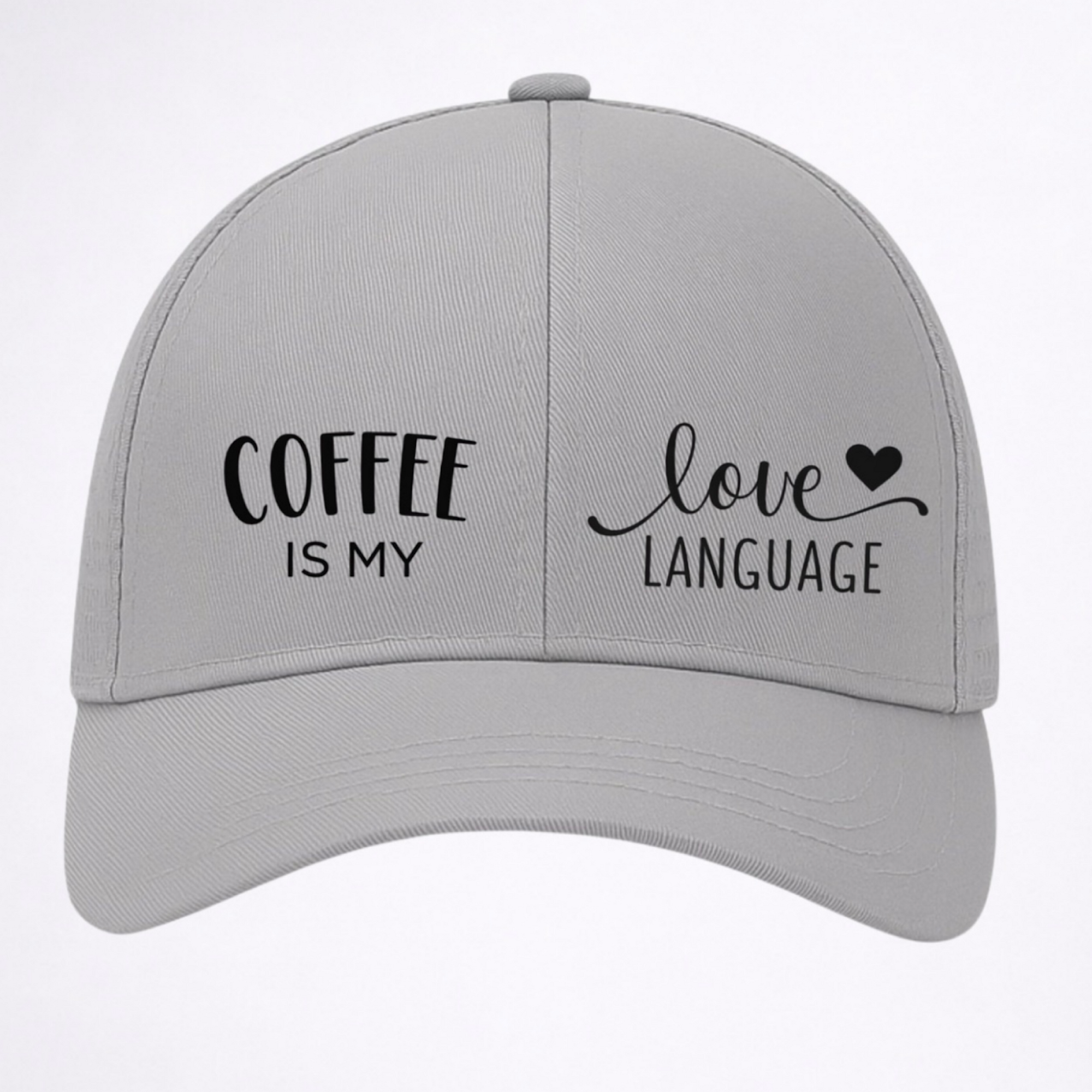 COFFEE ☕️ IS MY LOVE 💛 LANGUAGE Ponytail Cap