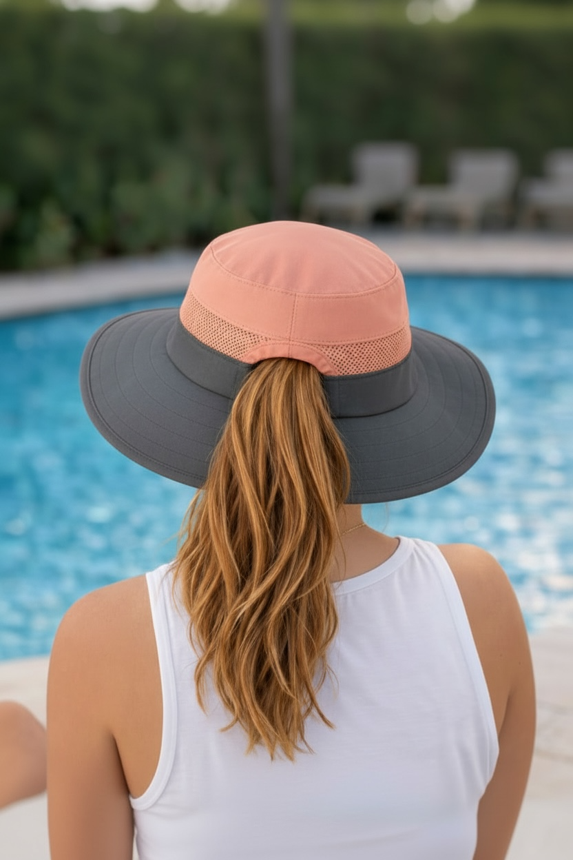 PINK Unisex Wide Brim Hat