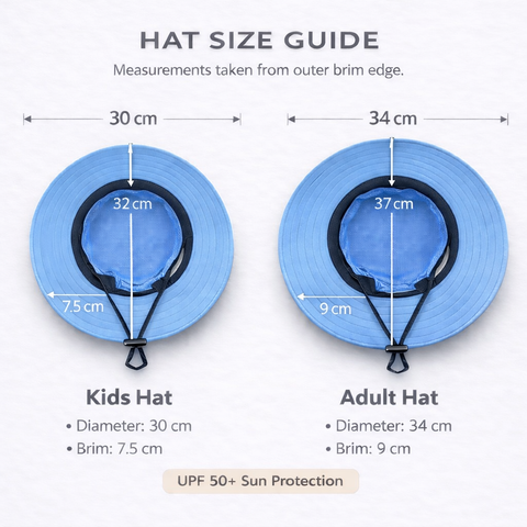 KIDS BLUE Unisex Wide Brim Hat