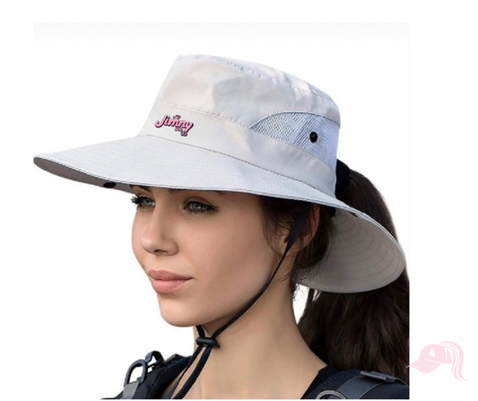 Cream Wide Brim Jimny Hat