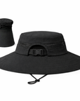 BLACK Unisex Wide Brim Hat