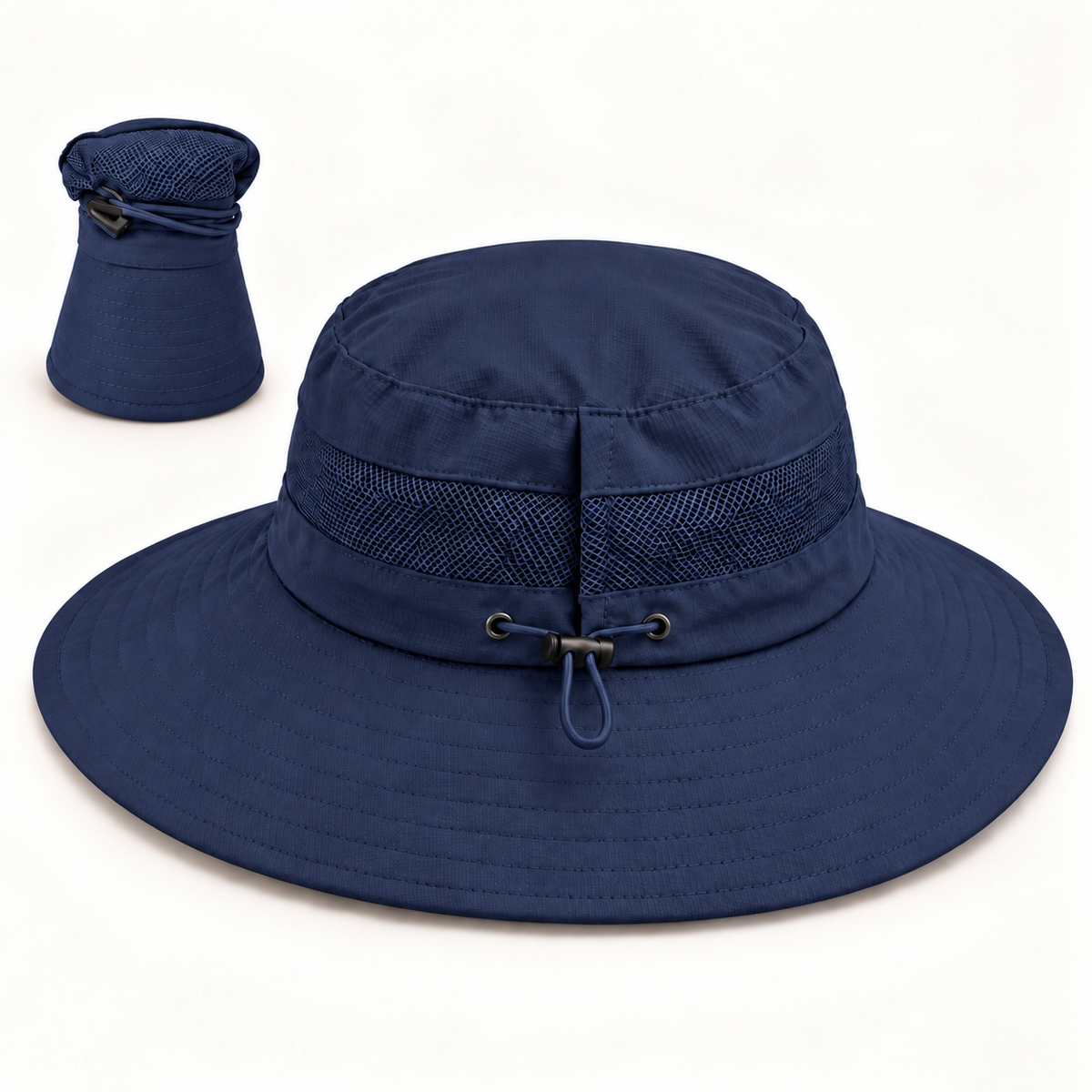 MIDNIGHT BLUE Unisex Wide Brim Hat