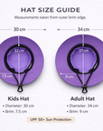 KIDS PURPLE Unisex Wide Brim Hat