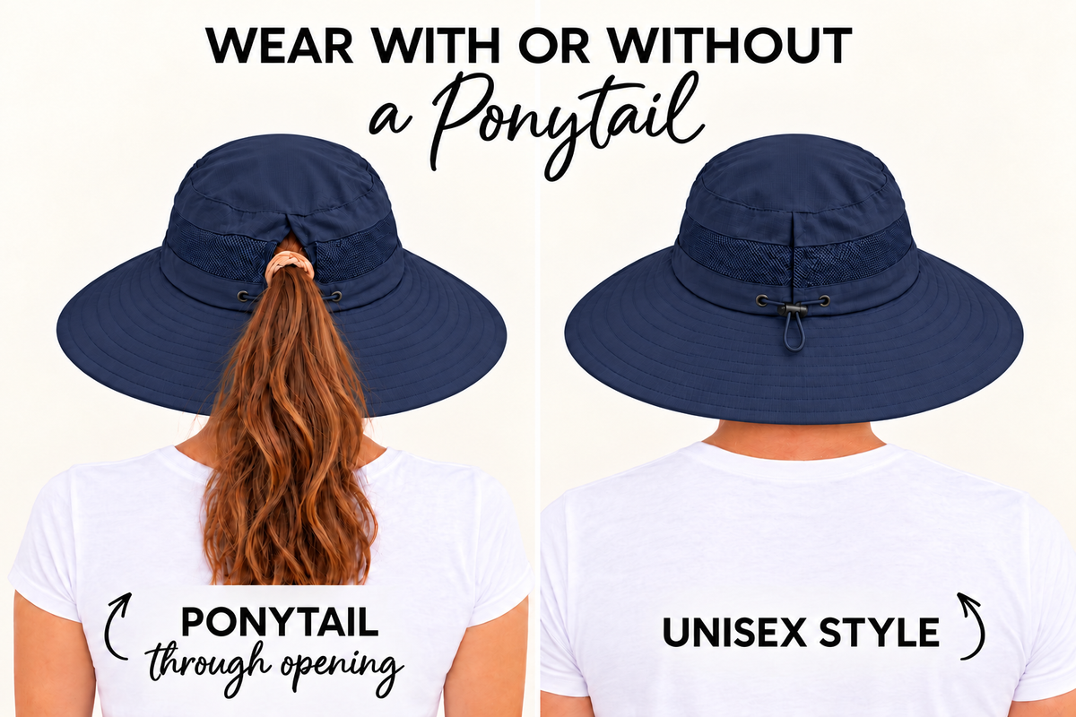 MIDNIGHT BLUE Unisex Wide Brim Hat