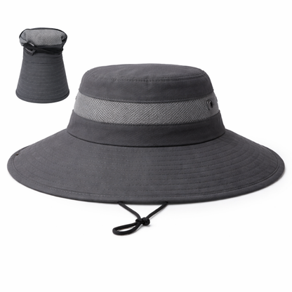CHARCOAL Unisex Wide Brim Hat