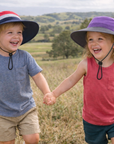 KIDS PURPLE Unisex Wide Brim Hat