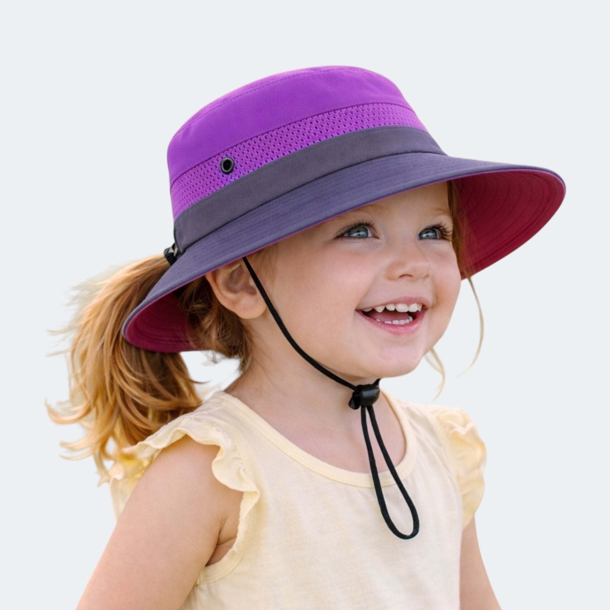 KIDS PURPLE Unisex Wide Brim Hat