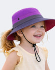 KIDS PURPLE Unisex Wide Brim Hat