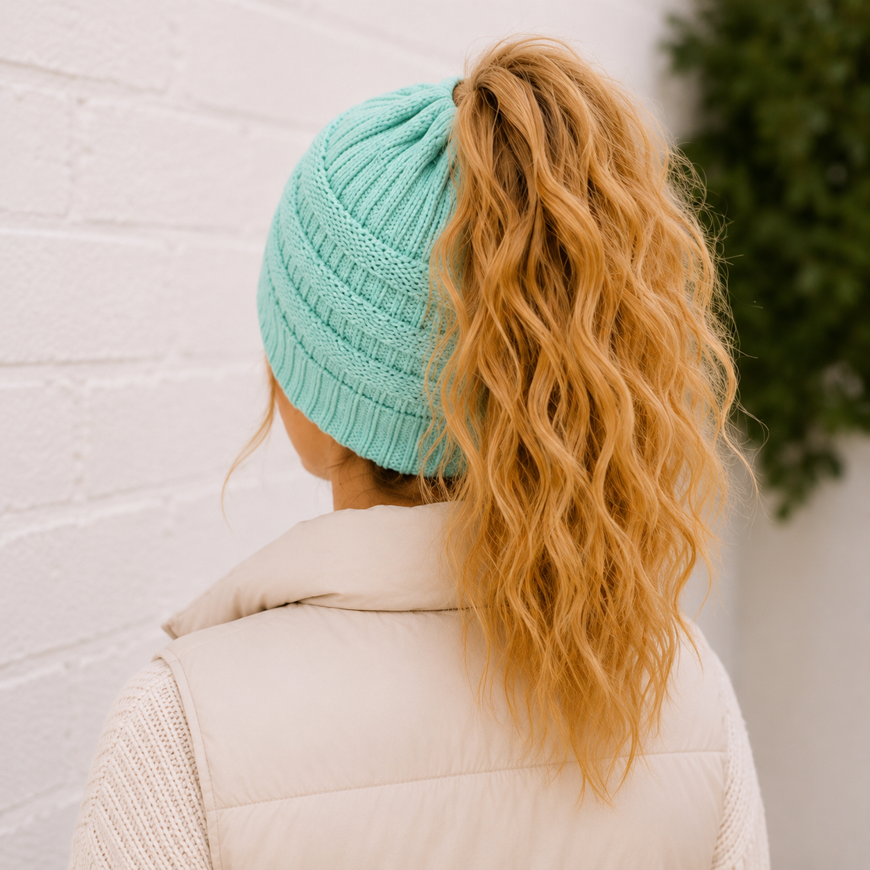 MINT Ponytail Beanie